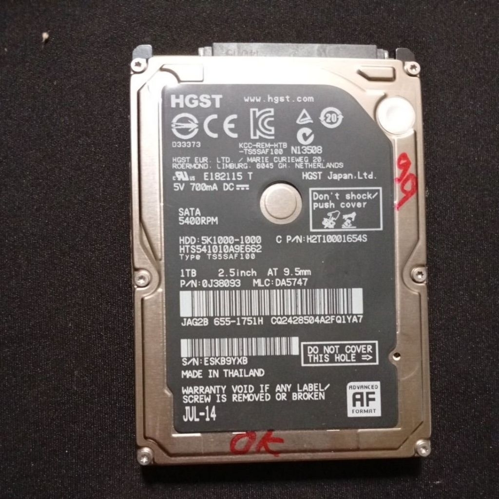 Hardisk Laptop 1 TB Internal SATA 2.5