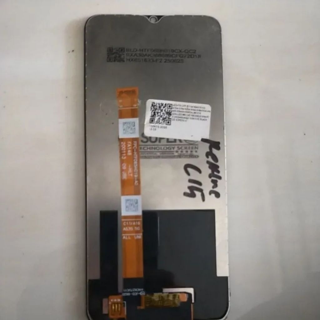 LCD TC Hp Realme C15 minus Tc Retak sentuh masih normal