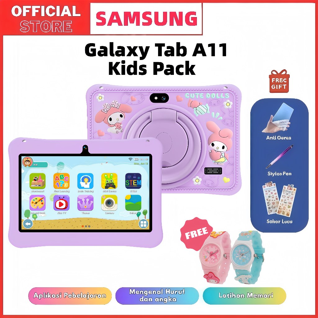 Samsung Tablet PC Galaxy Kids Tablet Pro 7.1 Inch - RAM 6GB, ROM 128GB, Android 12, Wifi