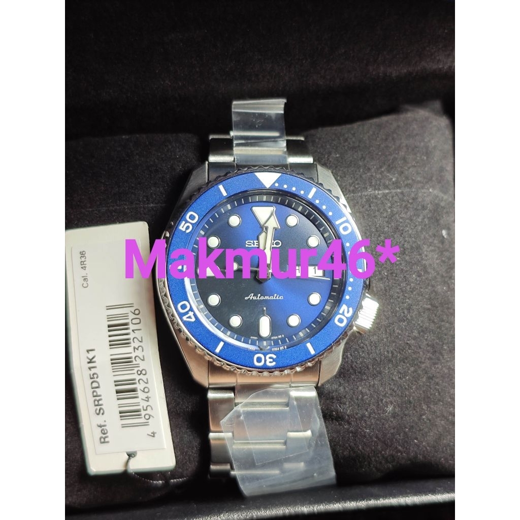 Seiko 5 Sports SPRD51K1 Automatic Blue FULLSET