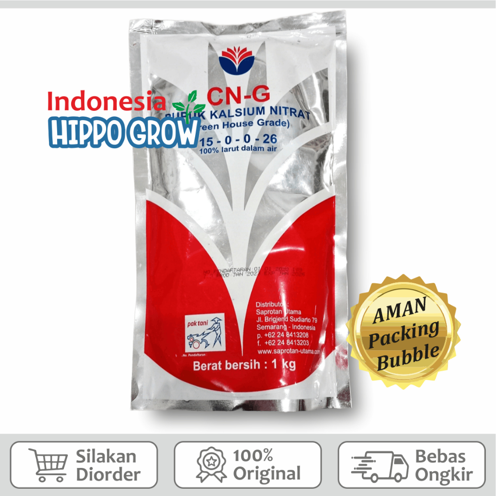 Pupuk CNG Pak Tani 1kg Nutrisi Calnit Tanaman Buah Bunga Cabe AB Mix Hidroponik