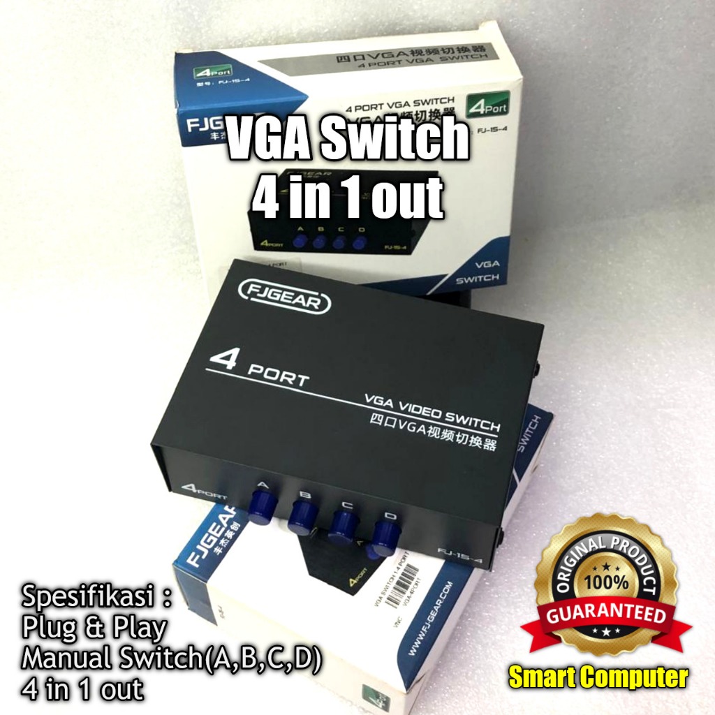 VGA Switch 4 in 1 out
