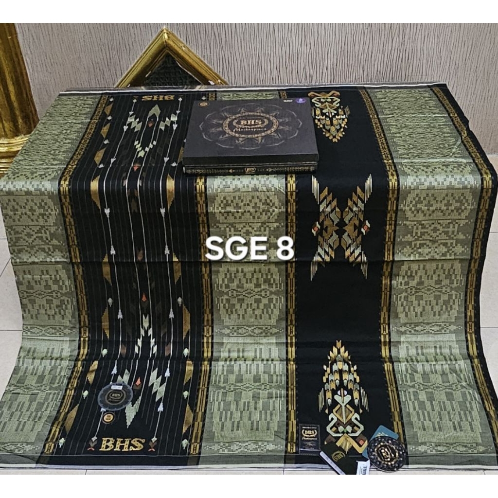 sarung bhs sge jib masterpiece gold dan signature full songket timbul bahan sutra sarung termahal be