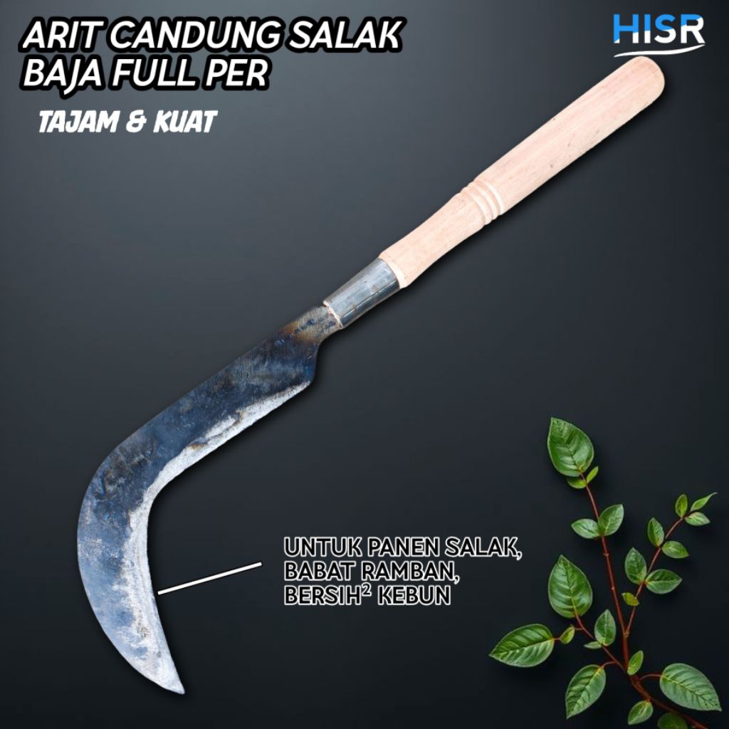 Arit candung pruning / panen salak merk HUDA dan SLAMET baja per multifungsi berkualitas tajam dan k