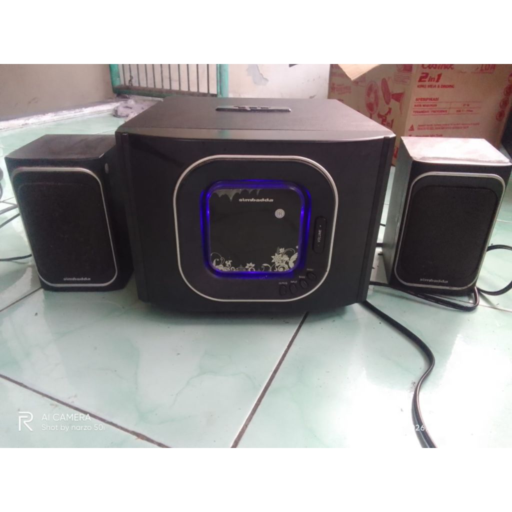 Speaker simbadda cst 2700n normal original msh segel,USB blm nyoba