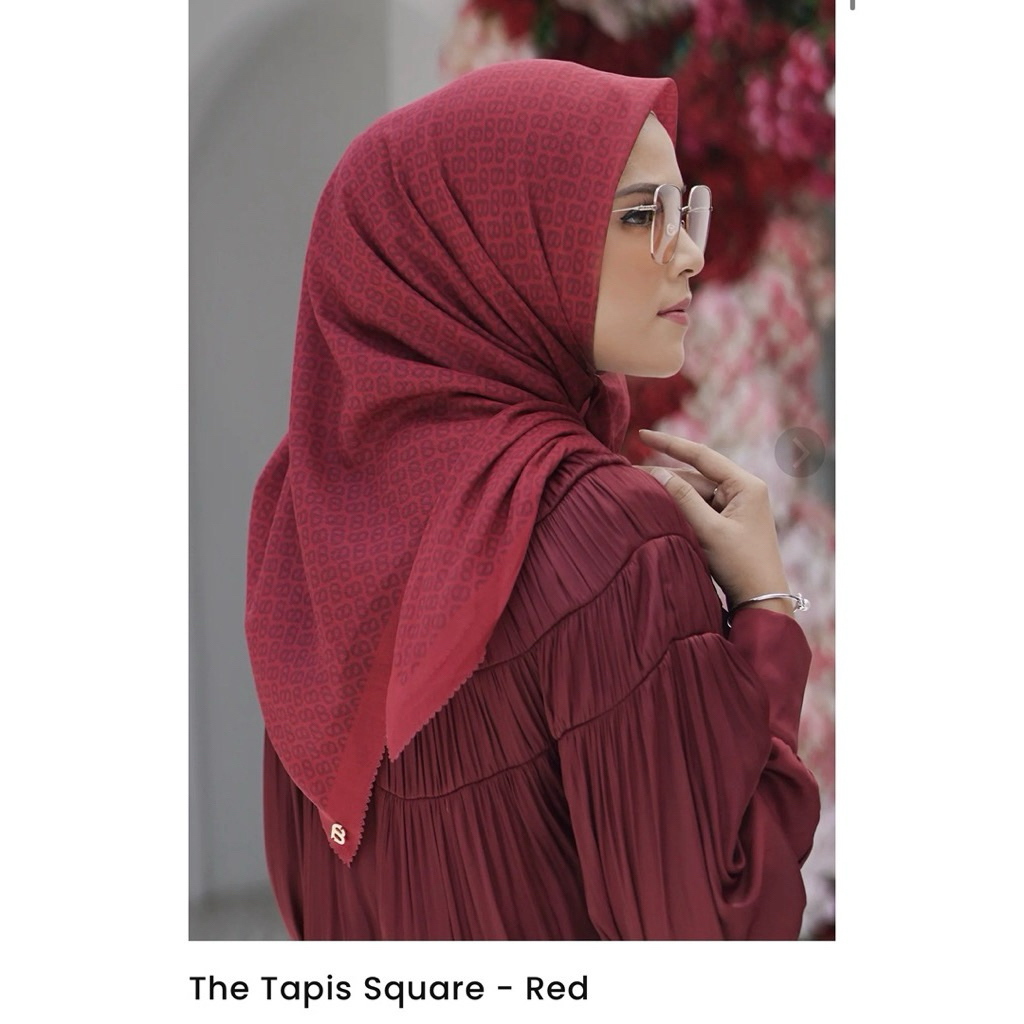 Hanya ongkir Buttonscarves Tapis Square - Red