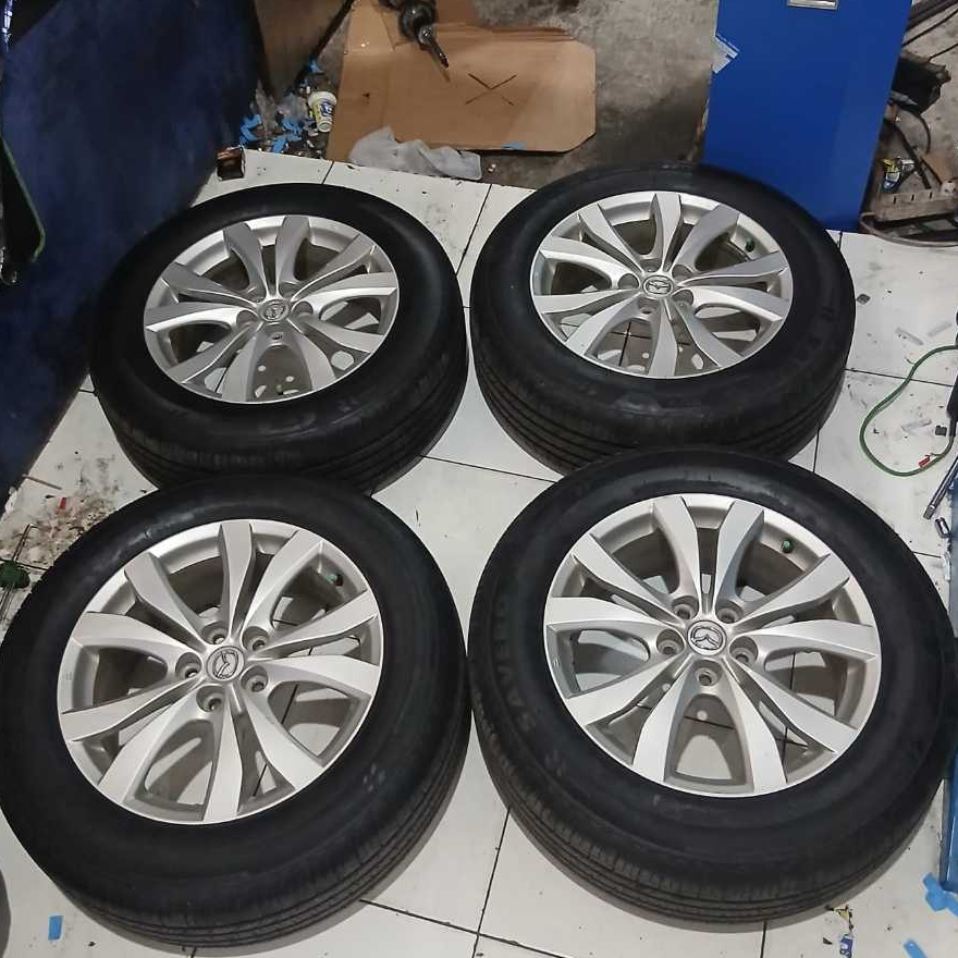 Velg Mobil Bekas OEM COPOTAN STANDAR MAZDA CX7 R18 5X114+BAN 235 60 RING 18 NIK 2024