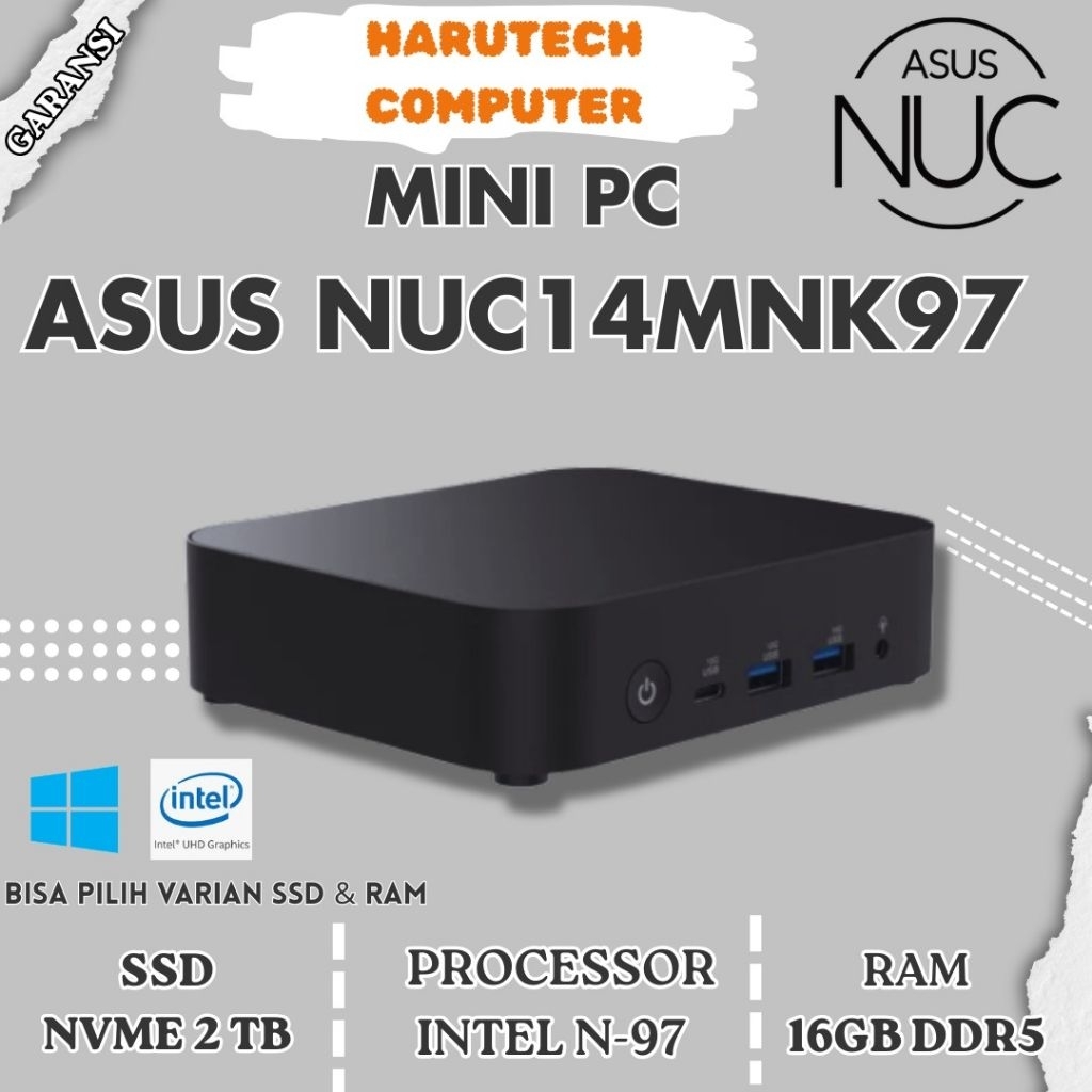 MINI PC INTEL NUC PRO / ASUS NUC PRO INTEL CELERON N97 FULLSET WIN11 +RAM +SSD |ASUS NUC14MNK97