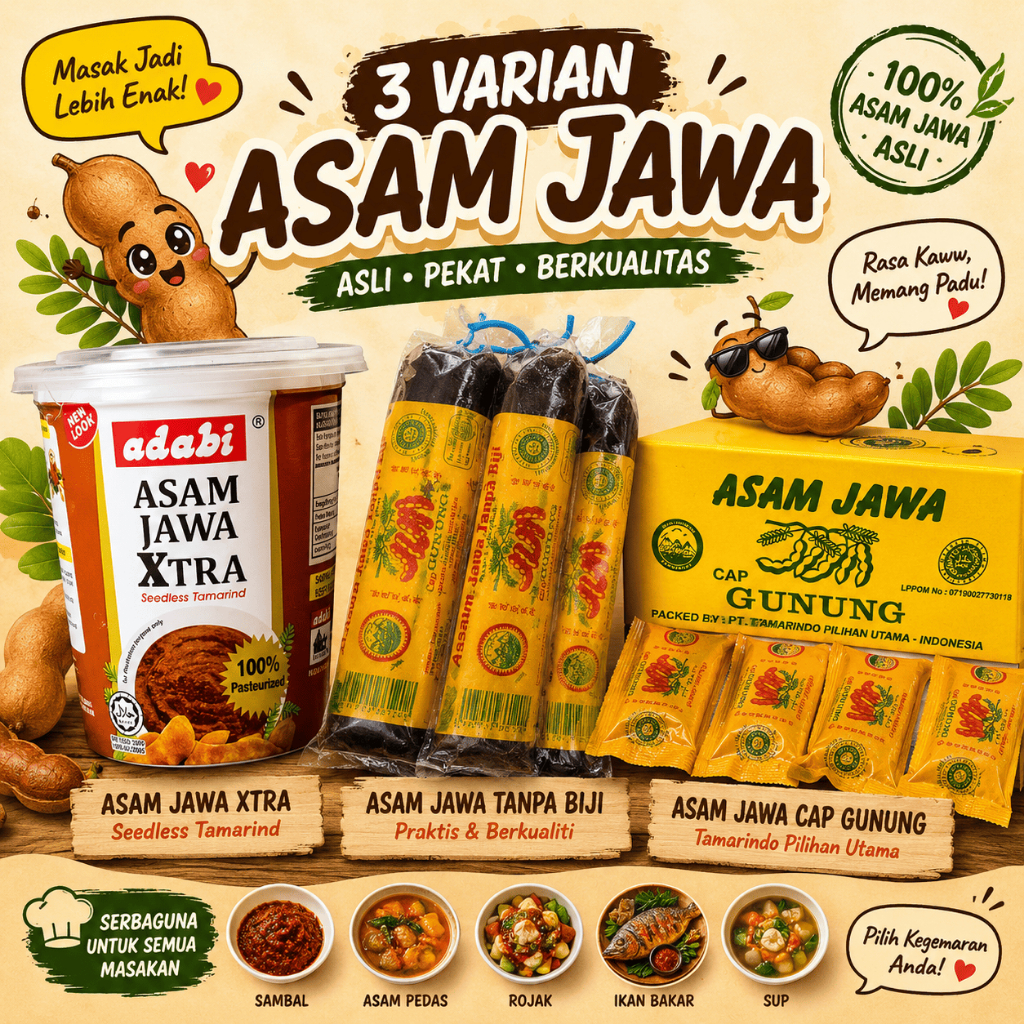 Asam Jawa Tanpa Biji Buah Asam Jawa Cap Gunung Cap Adabi Asam Jawa - Tobaku Manda