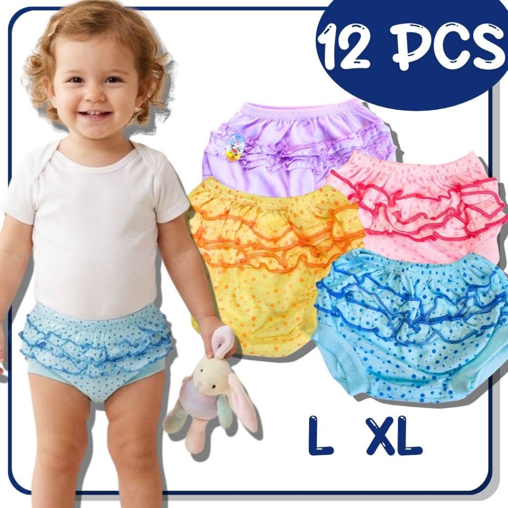 ISI 12 PCS Celana Pop Rempel MHL Anak Cewek Murah / Short Pants Kids Pendek Ukuran L XL OEMAH DALEMA