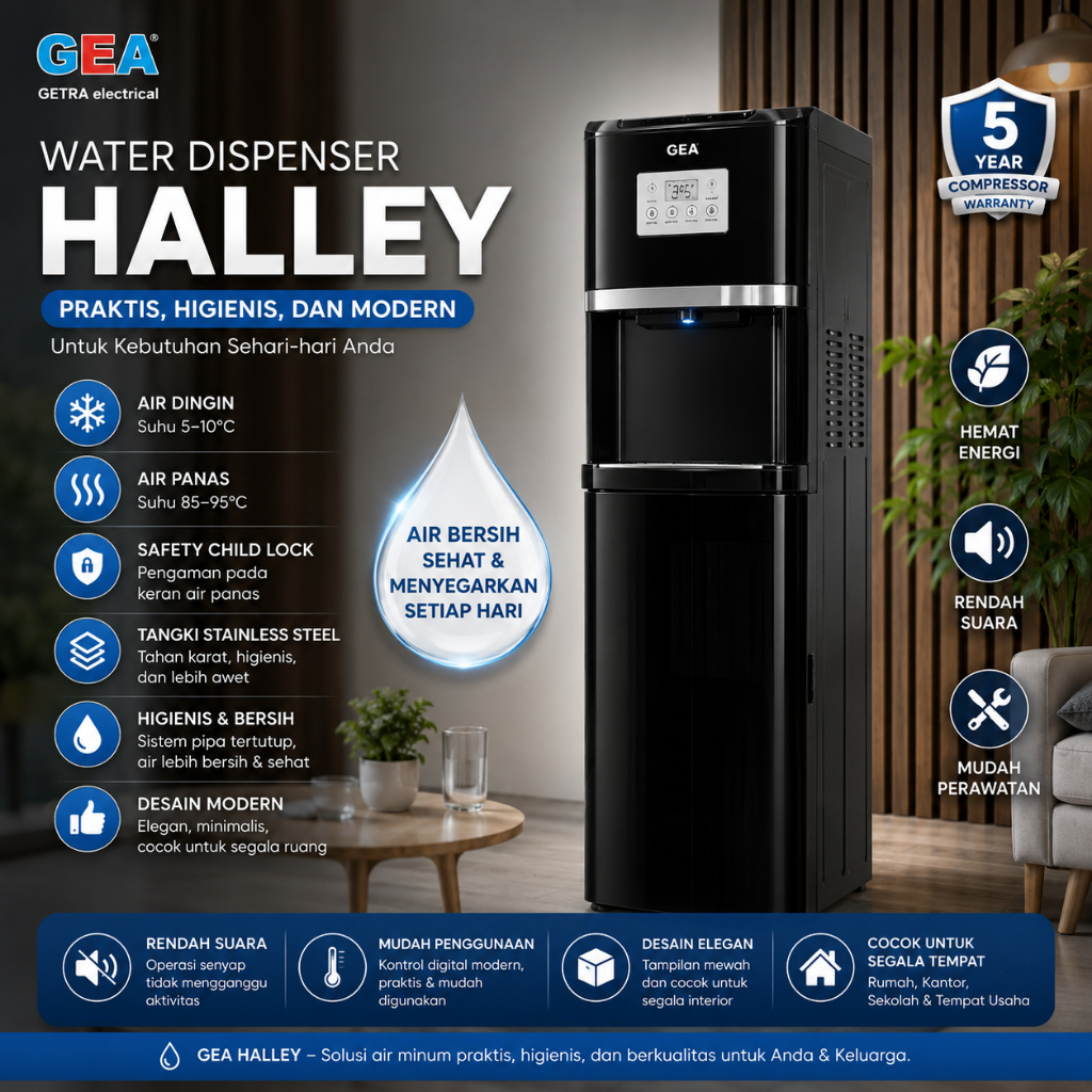 GEA DISPENSER AIR HALLEY / WATER DISPENSER (GEA) HALLEY