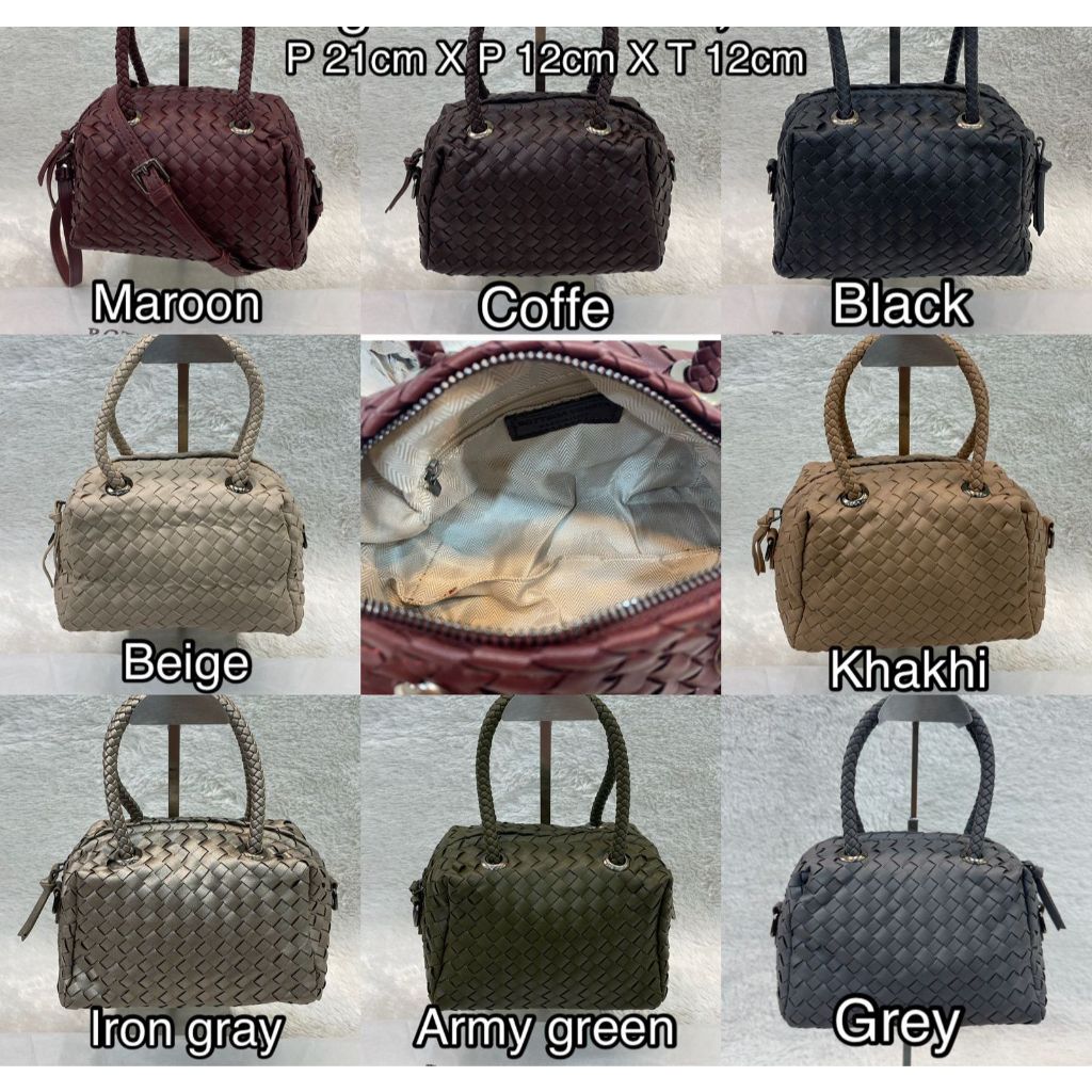 TAS WANITA BV01 TIP HANDLE FASHION WEBE ANYAM