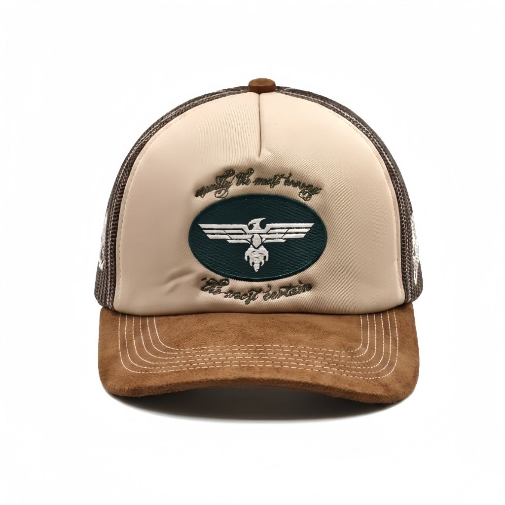 Mrdm - Trucker Hat Cream Suede Brown - My