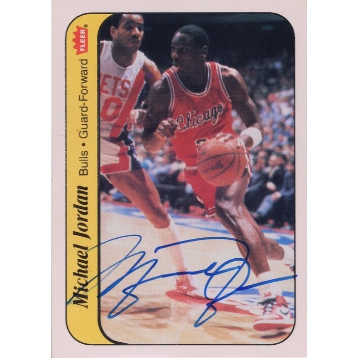 FULLPRINT REPLICA 1986 Fleer Michael Jordan ROOKIE AUTO