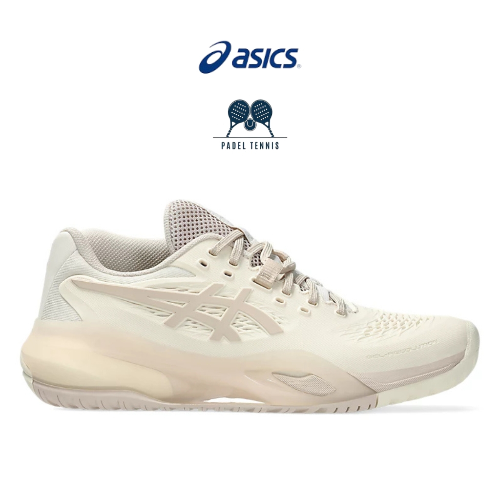 Sepatu Padel Tenis Asics Gel Resolution X Beige Cream