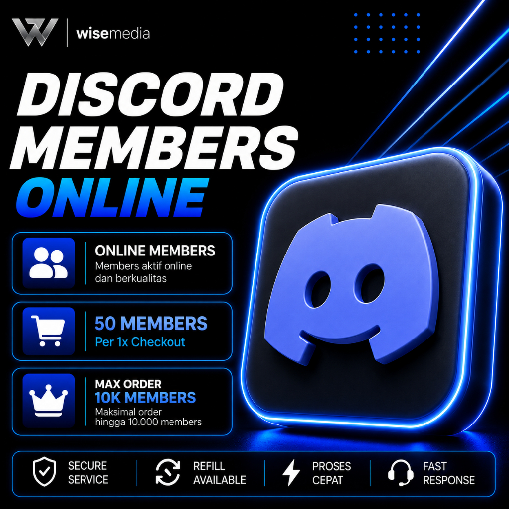 Tambah Member Discord Server Aktif | Member Discord | DC Server | Proses Cepat