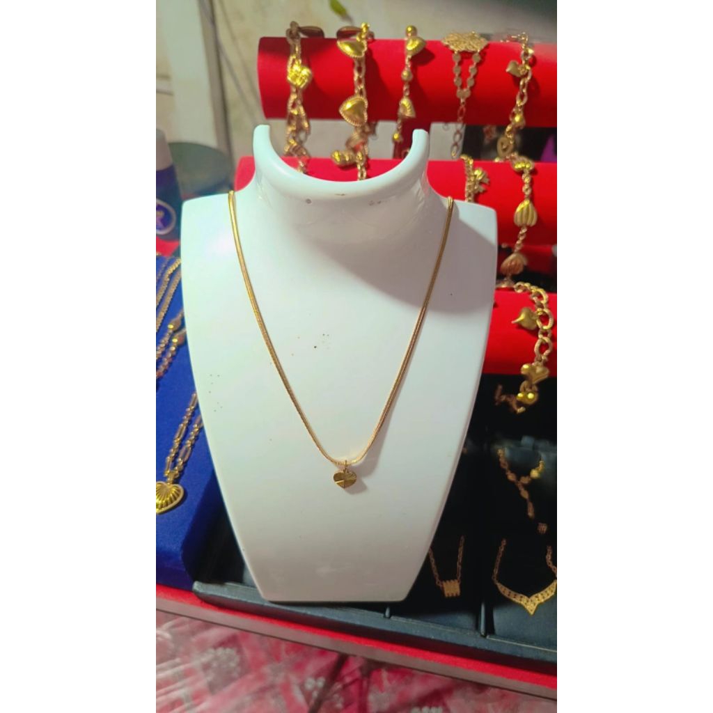 kalung liontin love titanium kait s