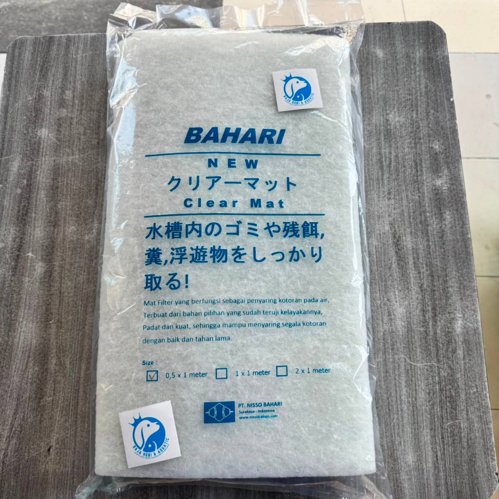 BAHARI BUSA KAPAS PUTIH MAT FILTER 50CM X 100CM MEDIA FILTER AKUARIUM AQUARIUM WHITE