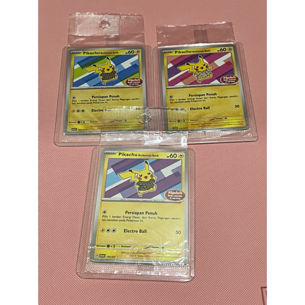 kartu pokemon pikachu batik sealed