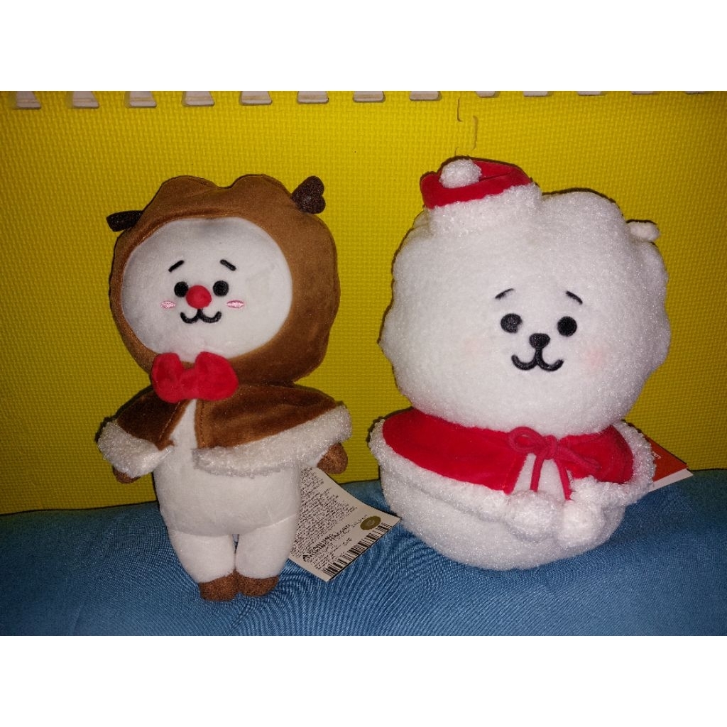 Boneka BT21 RJ Doll series santa dan rudolph bts jin
