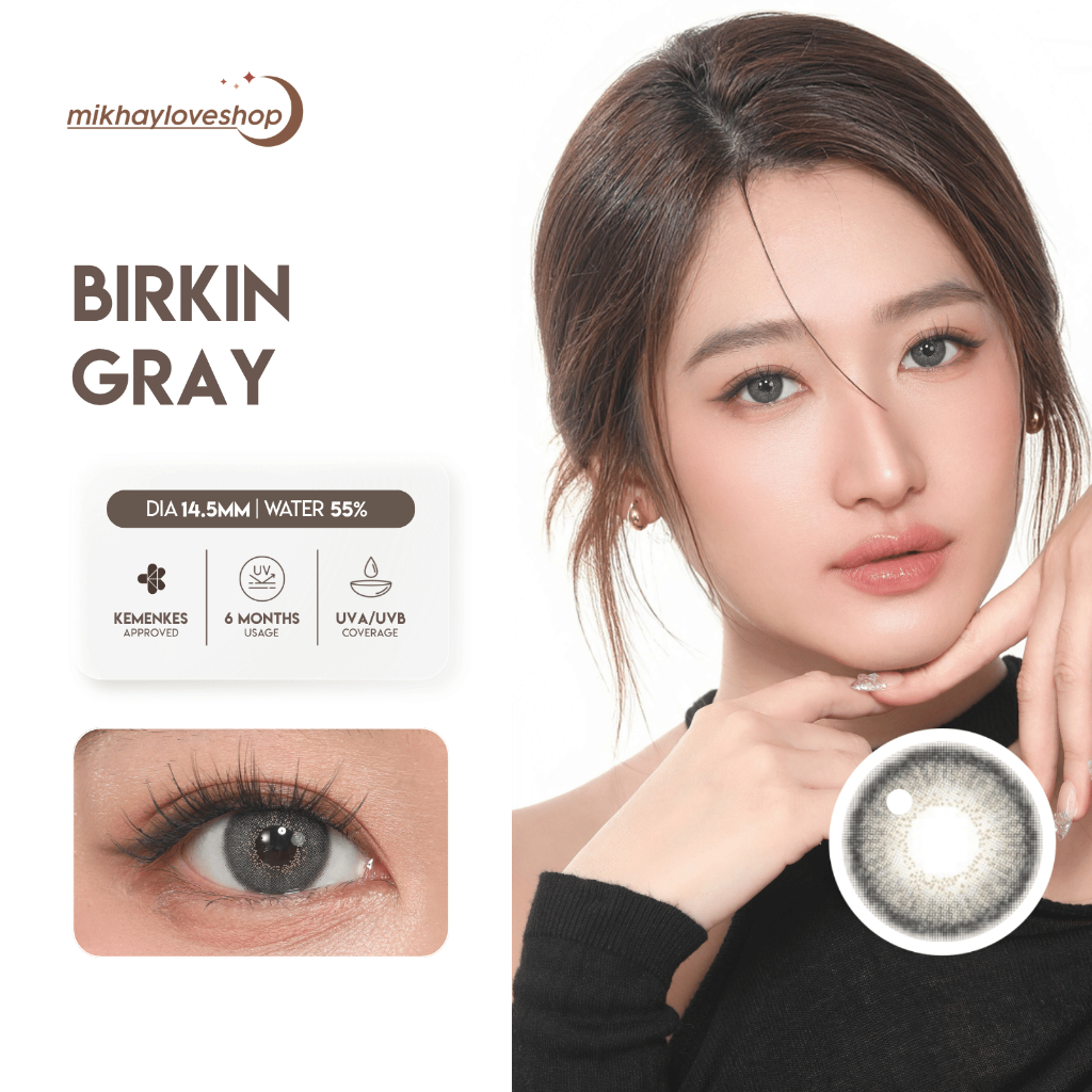 [1pc] MIKHAYLOVE Softlens Birkin Gray (Grey) | Kittykawaii