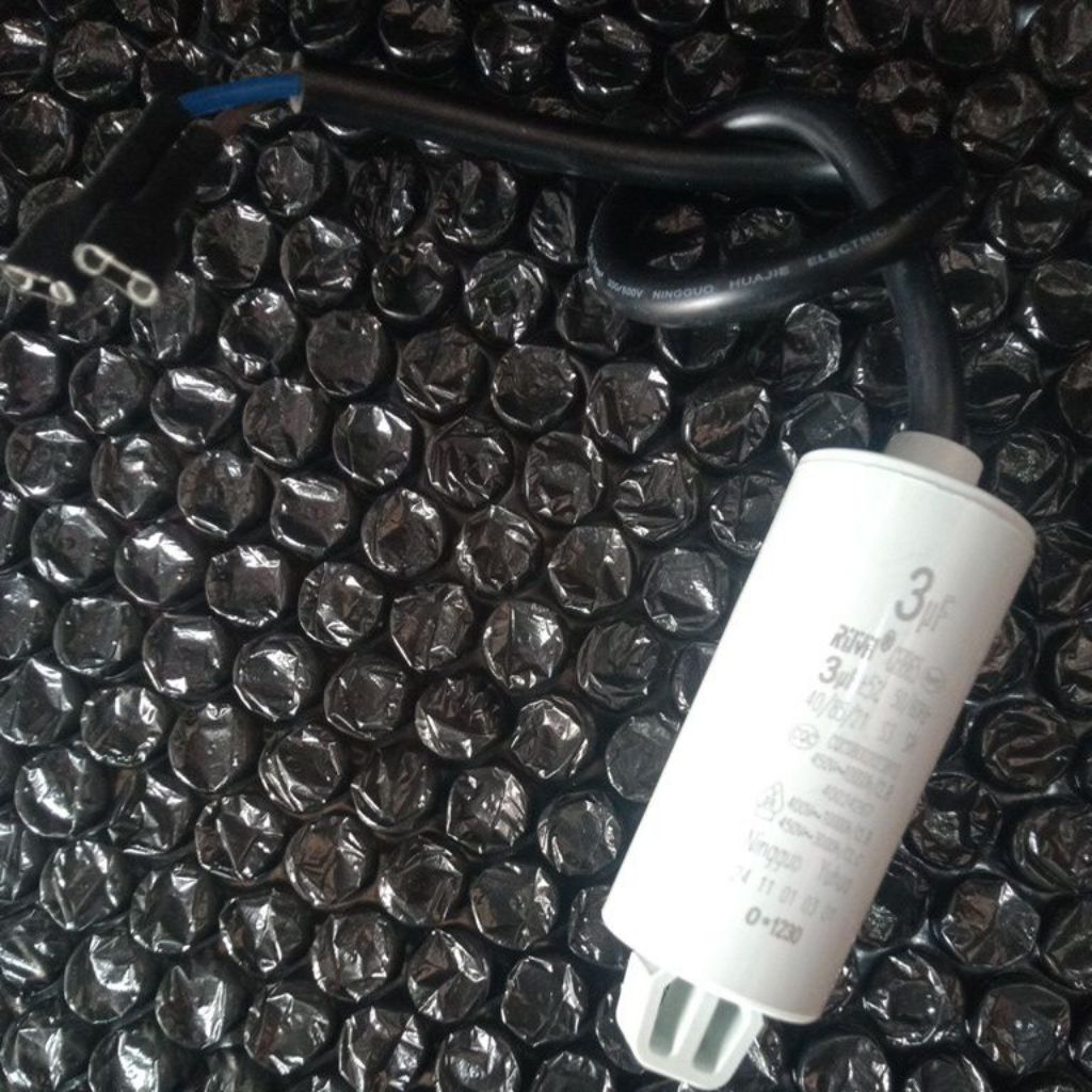 kapasitor capasitor running compressor kulkas 1 pintu 3uf original sharp