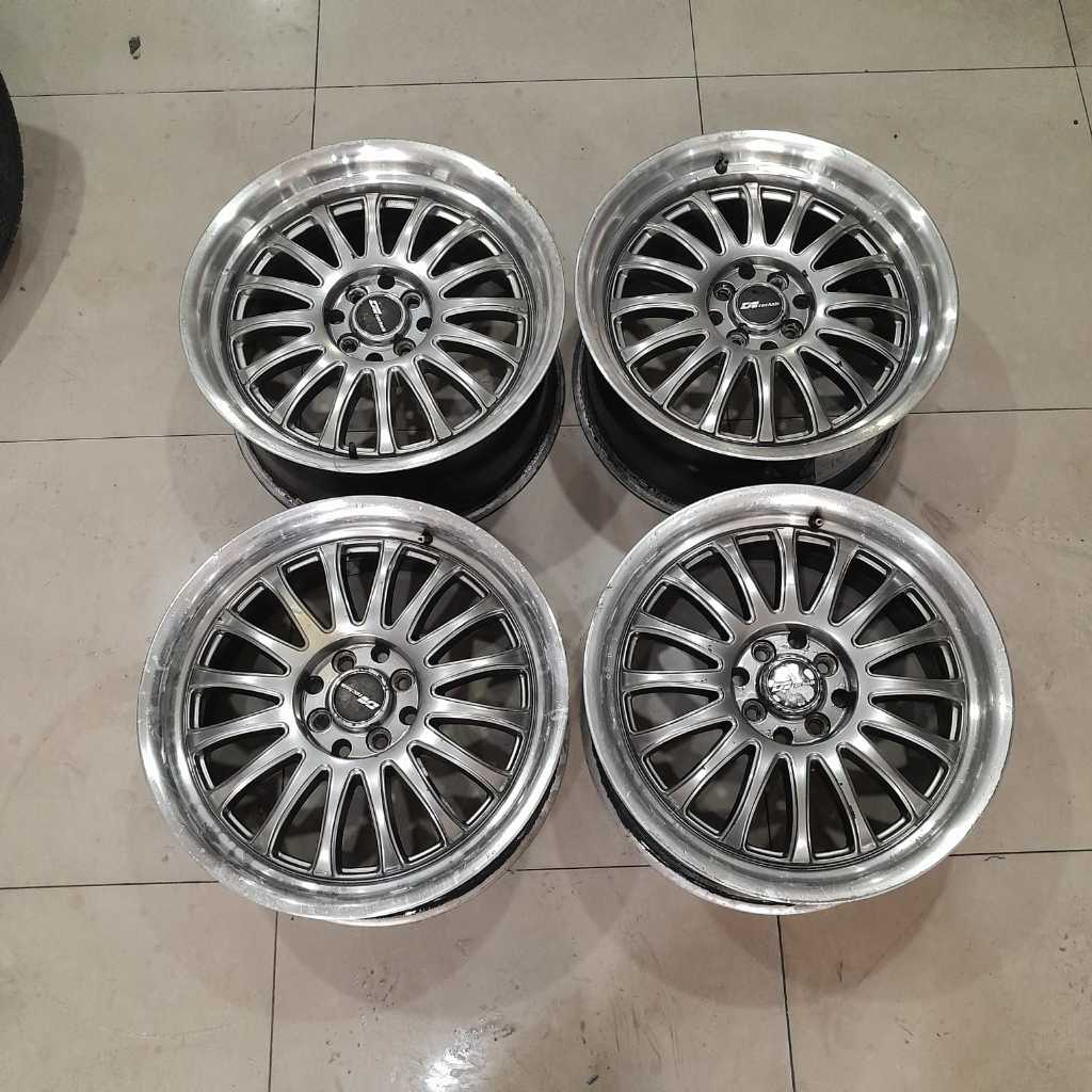 Velg Bekas Racing Jari-Jari Celong Ring 17 Lebar 7,5/8,25 Et 40/45 Pcd 4x100 4x114,3