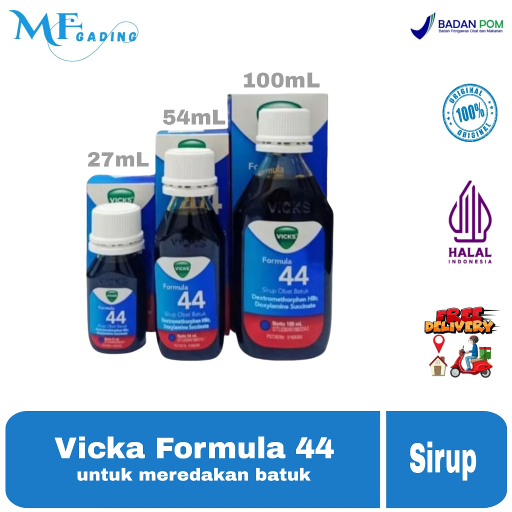 Vicks Formula 44 Dewasa - Mengatasi Batuk Tidak Berdahak