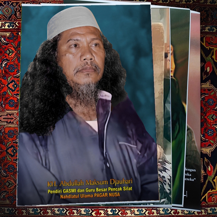 POSTER GUS MAKSUM LIRBOYO KEDIRI LUSTER UV ANTI GORES AWET