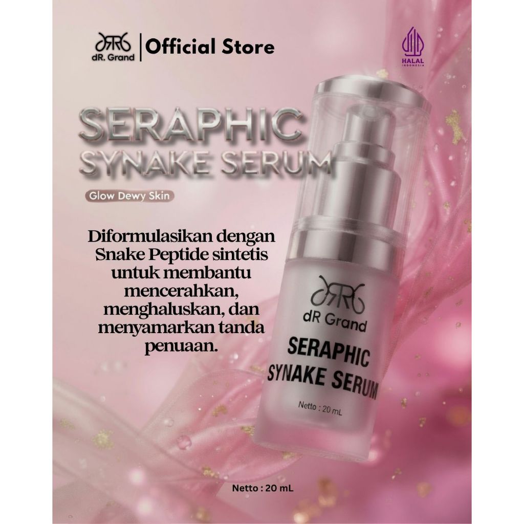 [ BPOM ] Seraphic SYNAKE by dR. Grand Serum BISA ULAR SynAke Peptide Memudarkan Kerutan Flek Hitam M