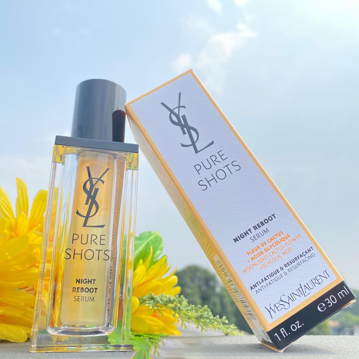 YSL Night Reboot Serum Wajah Saint Laurent - Kulit Tampak Cerah & Halus