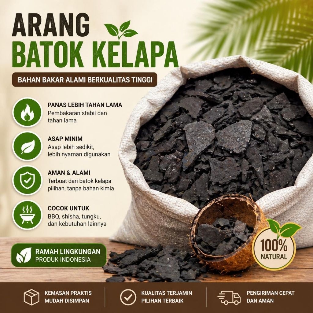 arang batok kelapa, distributor arang batok karbon