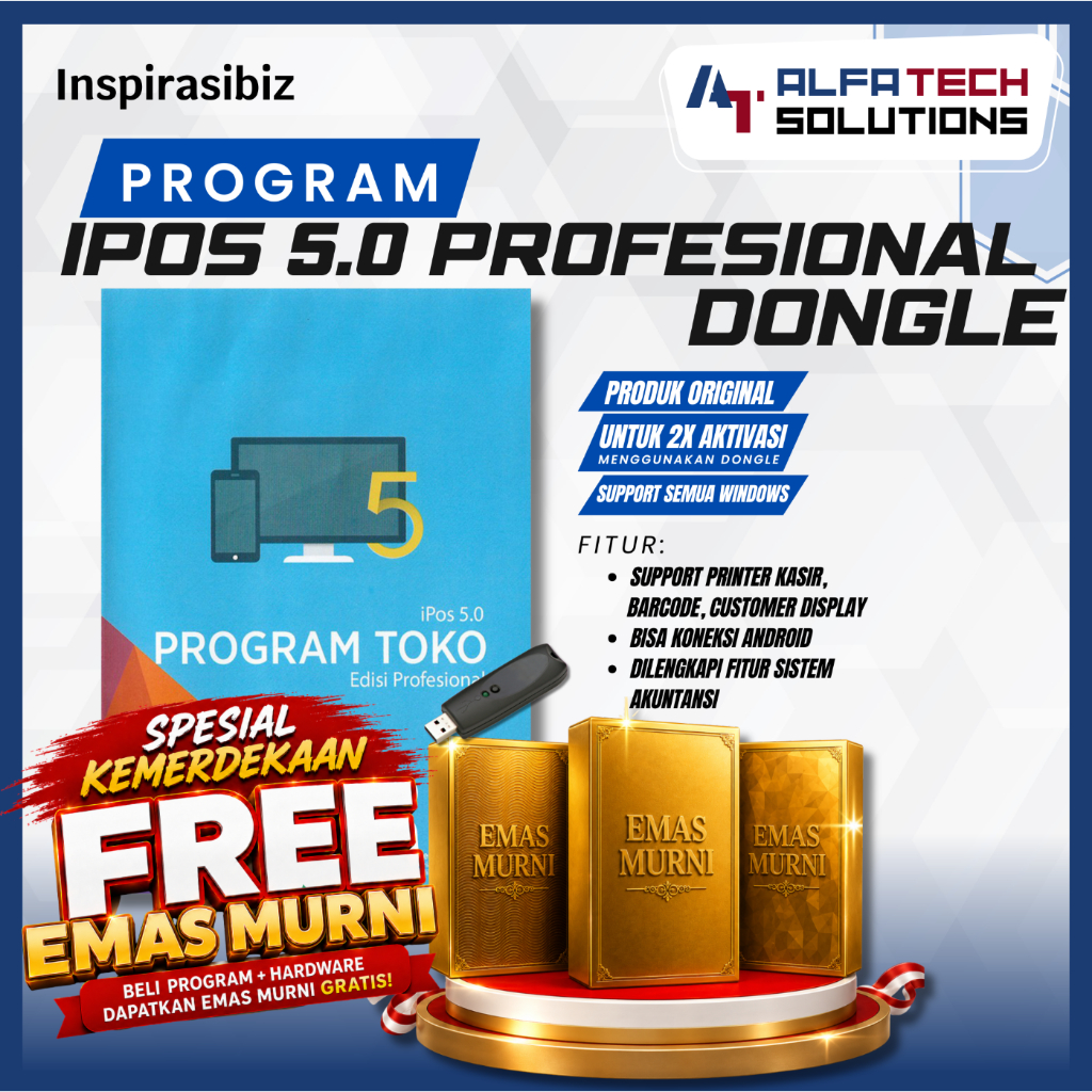 Program Kasir Toko IPOS 5 Profesional [DONGLE EDITION] | Program Kasir IPOS 5 | Program Kasir Toko S