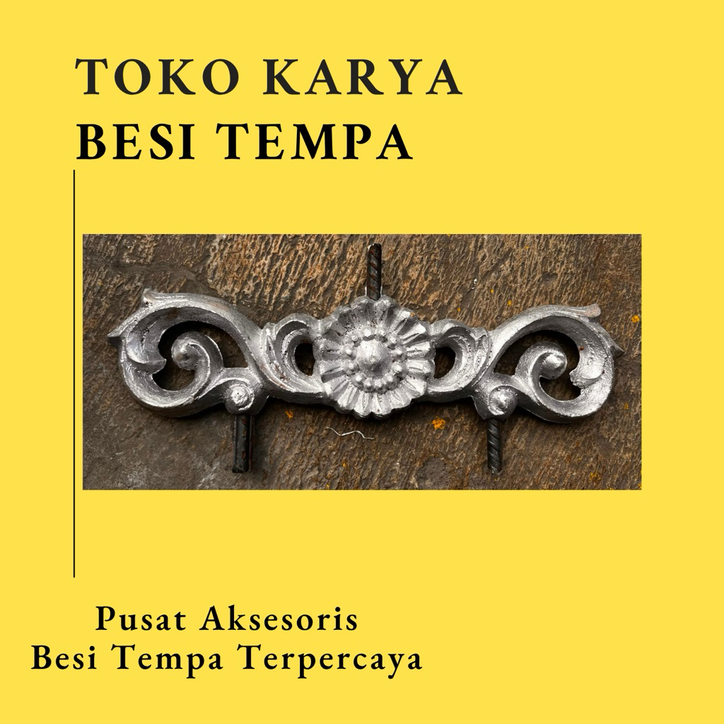 Ornamen Pagar Besi Leaf 1299 / Ornamen Pagar Besi Daun / Ornamen Pagar Besi Rumah Klasik / Classic /
