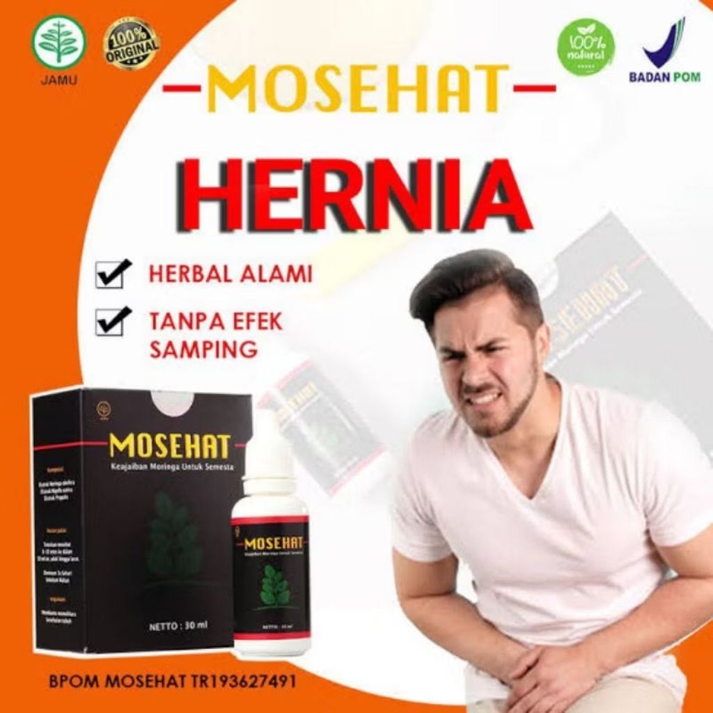 Mosehat Obat Herbal Hernia Turun Berok Paling Ampuh Original - Efektif Untuk Atasi Benjolan - Extrak