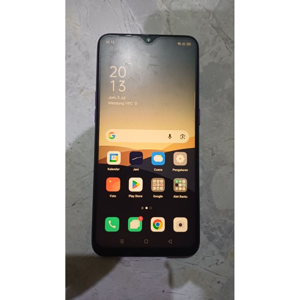Oppo F9 ram 4 / 64 bekas normal