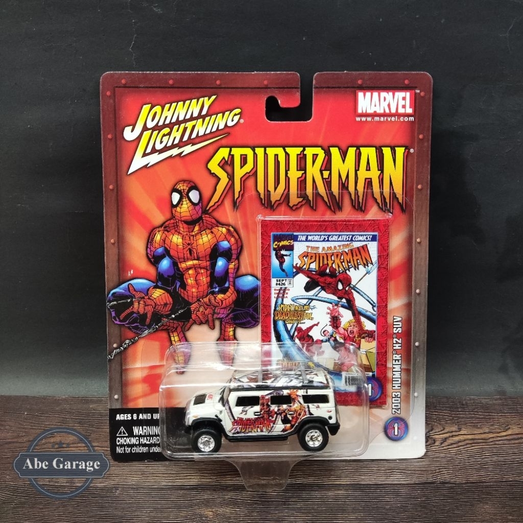 Johnny Lightning Spiderman Marvel 2003 Hummer H2 SUV
