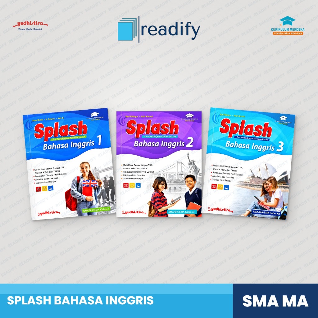 Buku Splash Bahasa Inggris SMA/MA Kelas 10-12 Kurikulum Merdeka Revisi Yudhistira