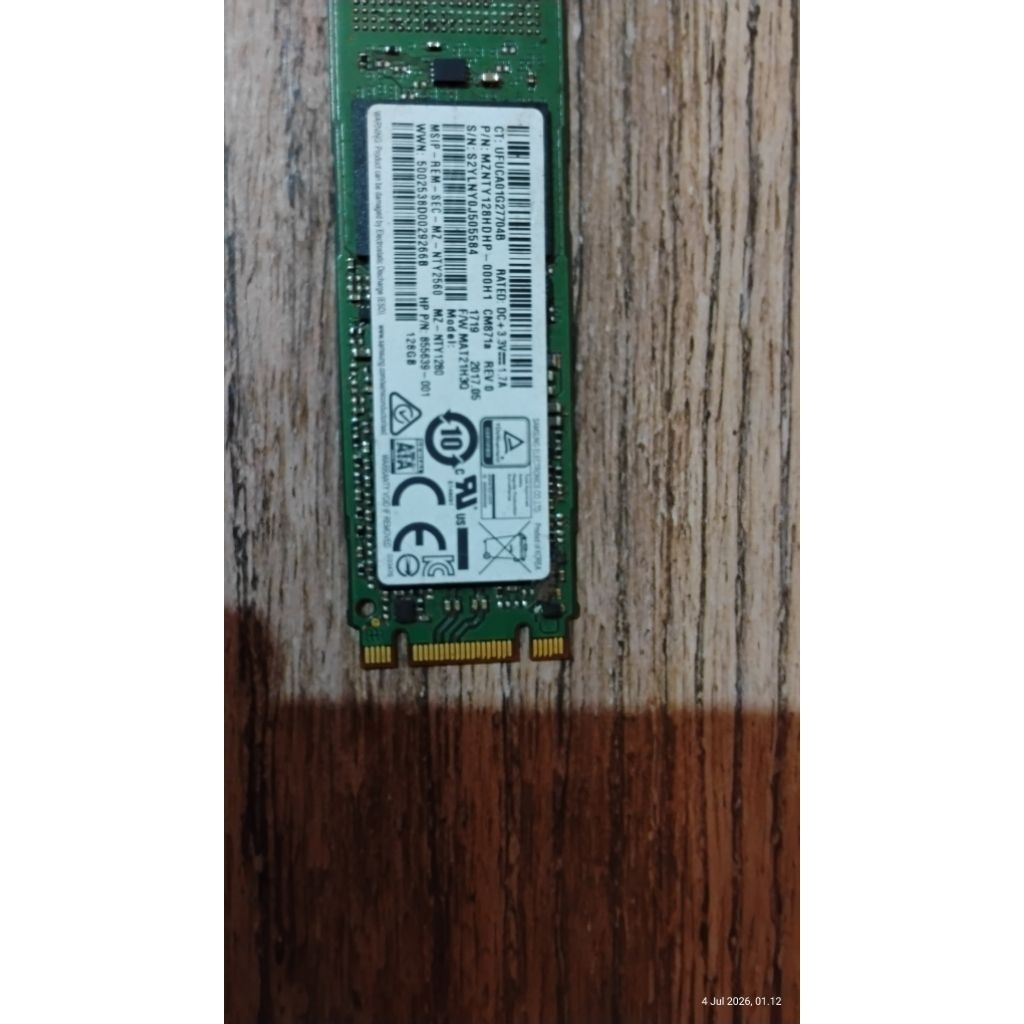 SSD SAMSUNG M2 SATA 128GB