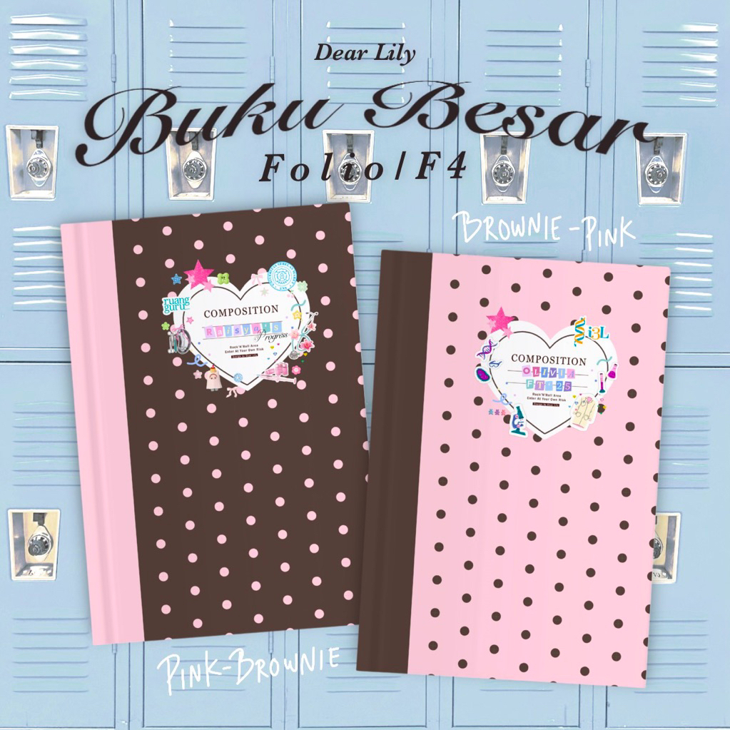 DEAR LILY - Buku Folio Progress INTEN Bimbel Univ Custom Aestetik