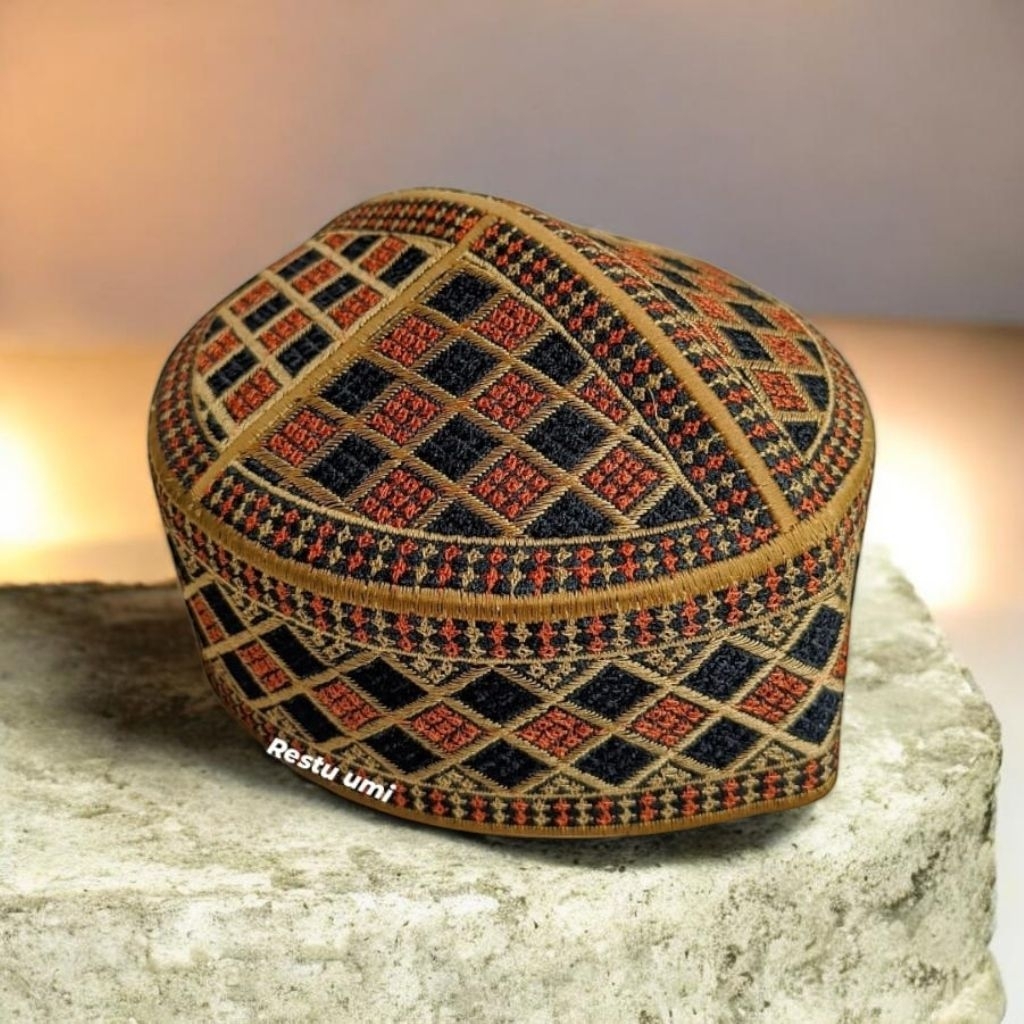 Hot Product Peci Putih Pakistan Original Full Bordir /Peci Putih/Peci Hitam/ Peci Pakistan