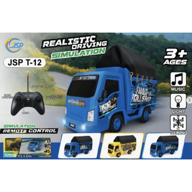 JSP T-12 Truk Oleng Simulasi Remote Control Lampu & Musik jspt12 TRUCK OLENG REMOTE