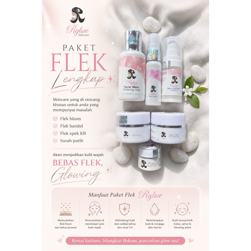 BUNDLING FLEK WHITENING (RGLOW SKINCARE)