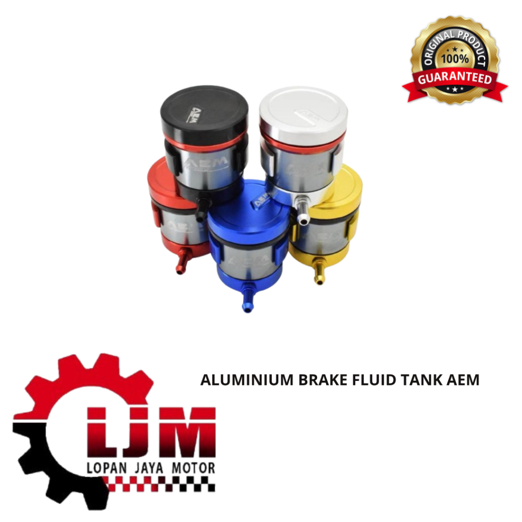 ALUMINIUM BRAKE FLUID TANK AEM || TABUNG MINYA REM AEM