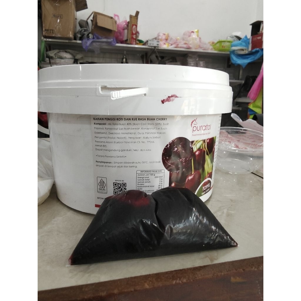 Puratos dark Cherry/selei Cherry 250gram