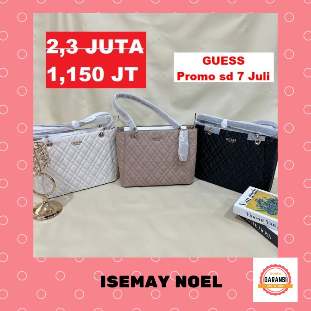 Tas tote bag Guess seri ISEMAY NOEL 100% original store