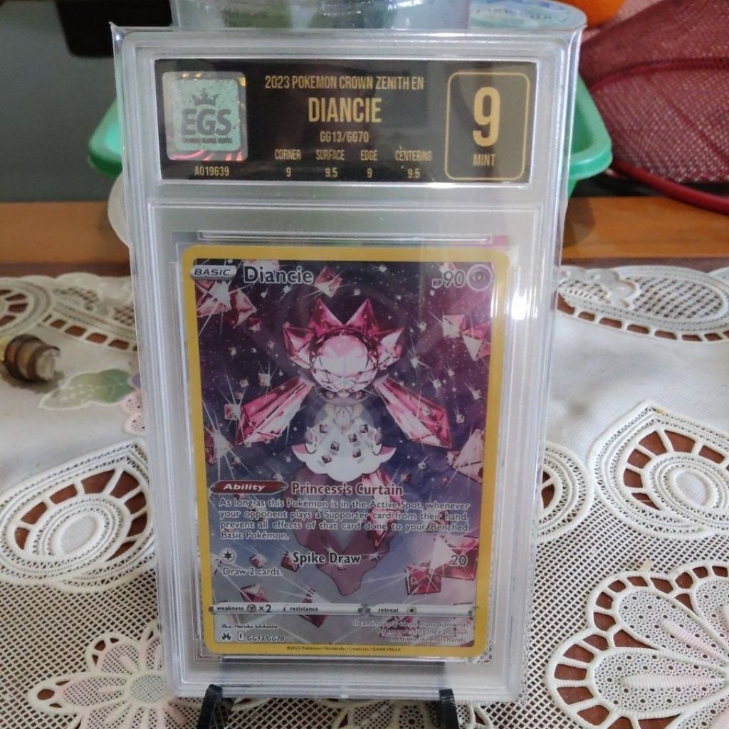 Kartu Pokemon Diancie EGS slab
