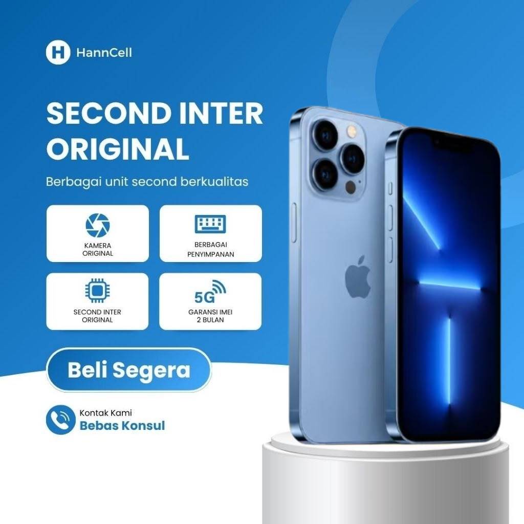 IP 13 PRO MAX SECOND INTER 128GB/256GB