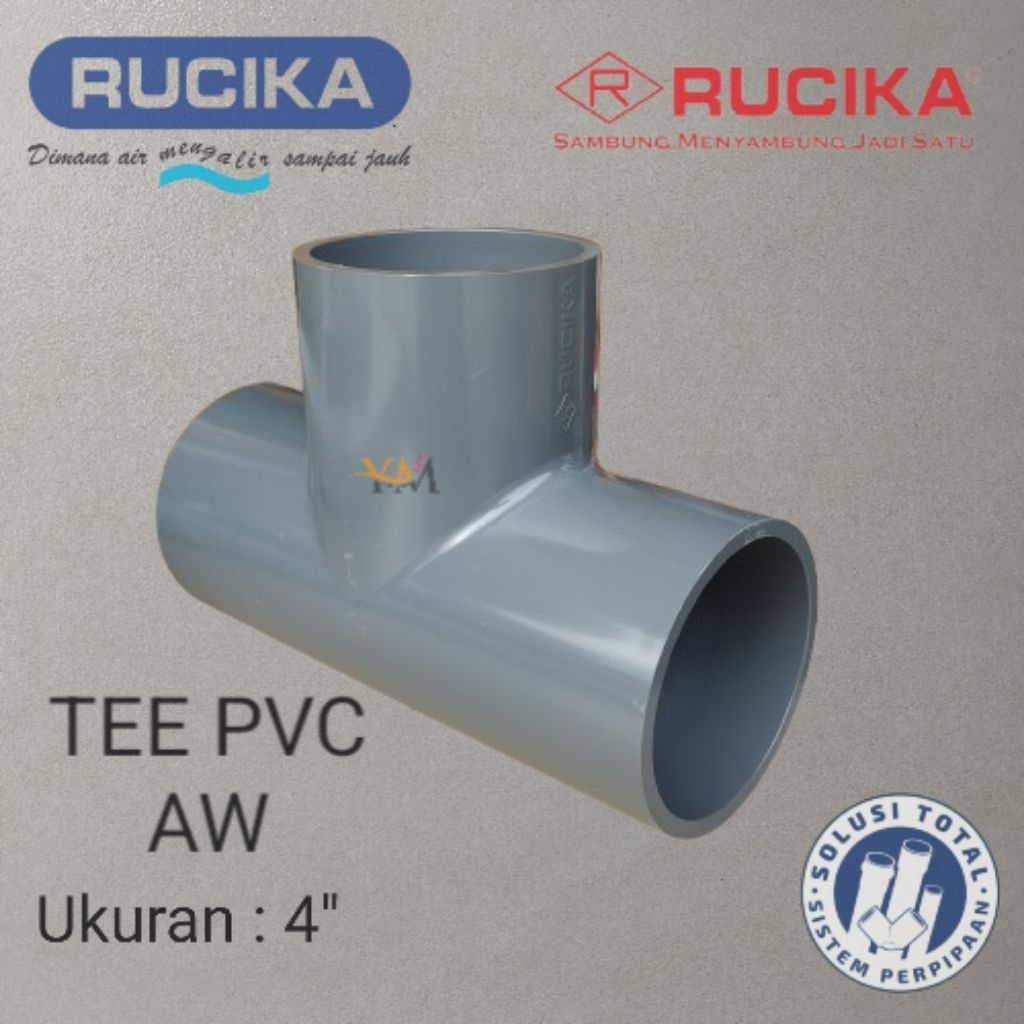Tee PVC AW Rucika 4" Inch