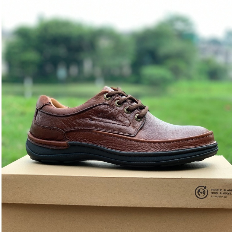 Original CLARKS FOOTWEAR Genuine Leather Men Outdoor Casual Boot Shoes 7041403